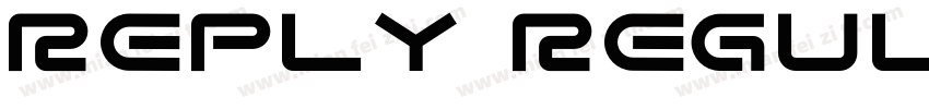 Reply Regular字体转换